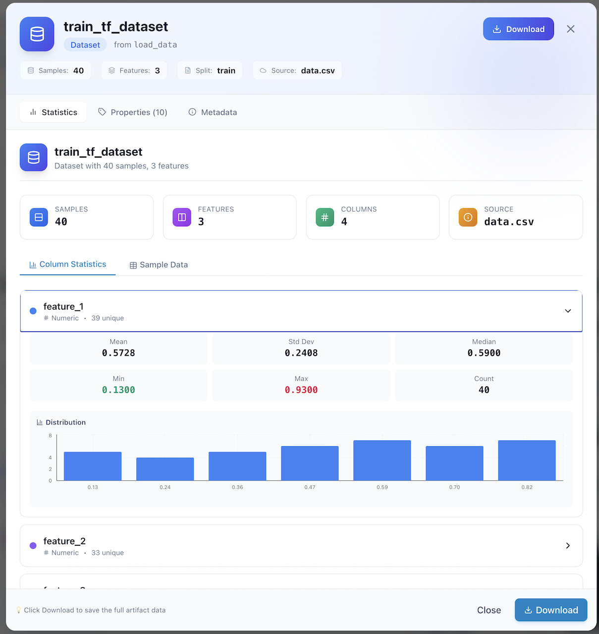 FlowyML Data Details