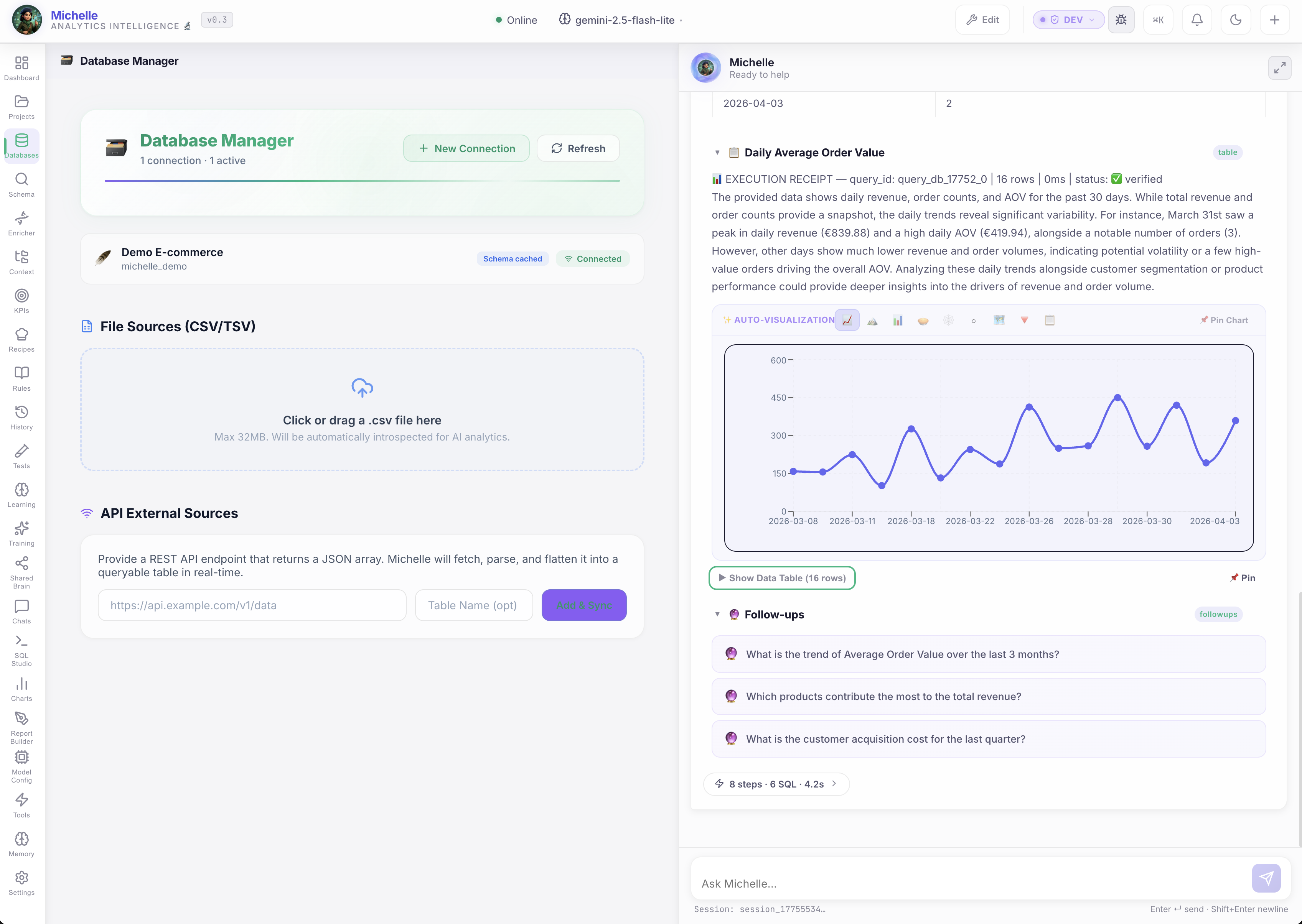 Database Management — Multi-database connection hub
