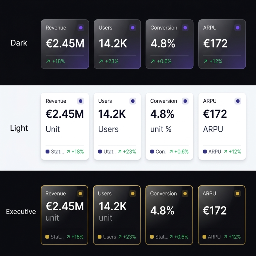 KPI Cards Comparison